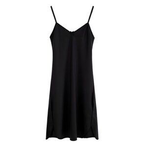 Black Ribbon Slip Dress